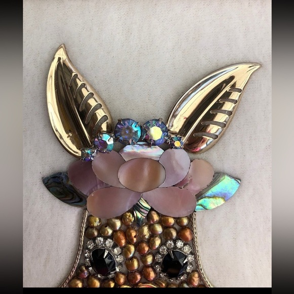 Vintage Jewelry Art Easter Rabbit - Picture 10 of 10